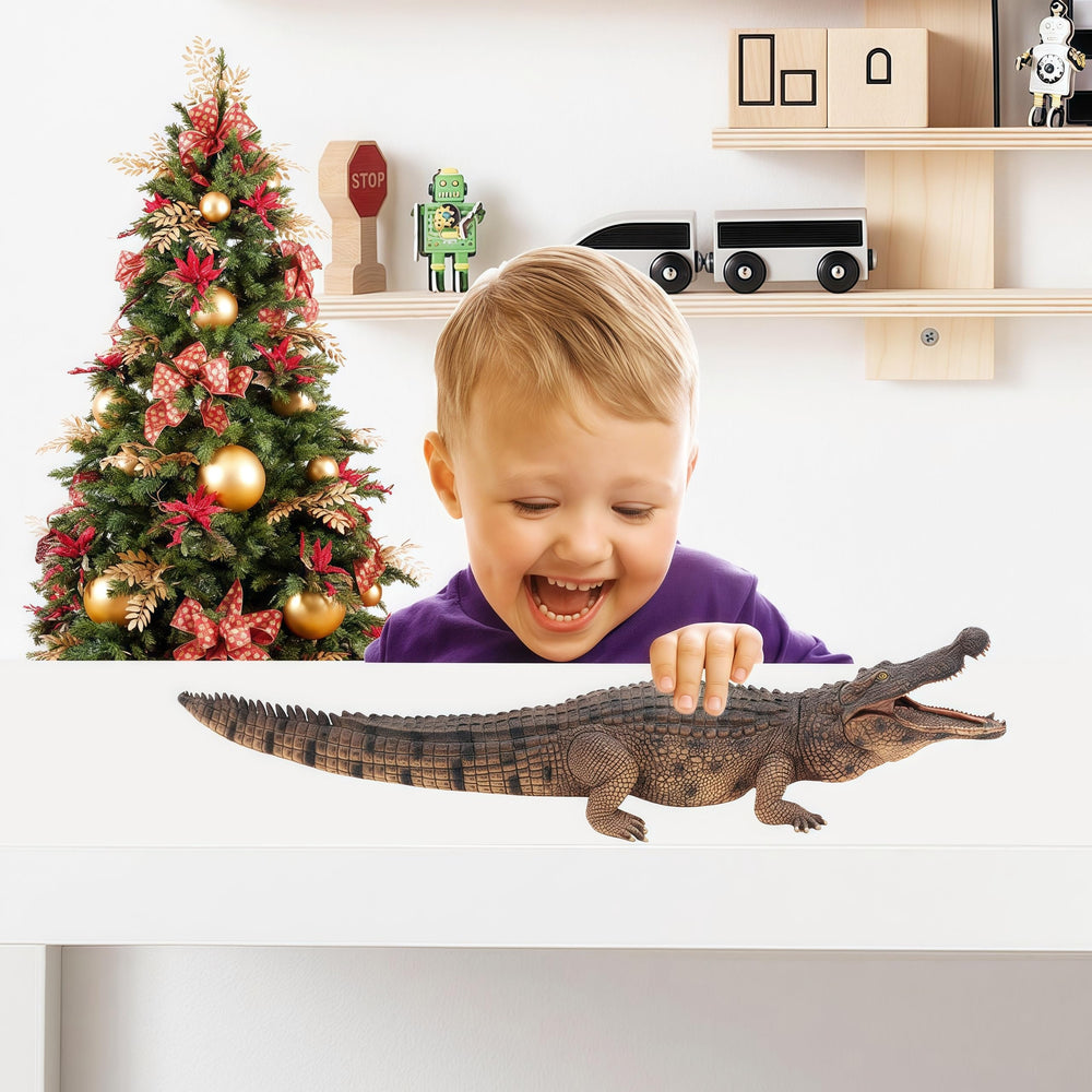 Gemini&Genius safe ABS plastic crocodile for durable playtime.