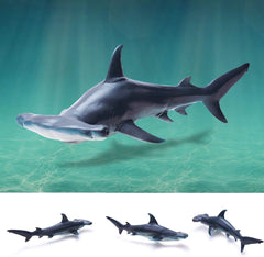 Gemini&Genius hammerhead shark toy on the beach, inspires imaginative ocean adventures.