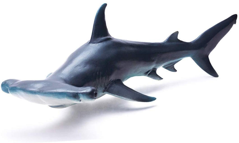 Gemini&Genius hammerhead shark toy for kids with soft rubber texture, ideal for water play.