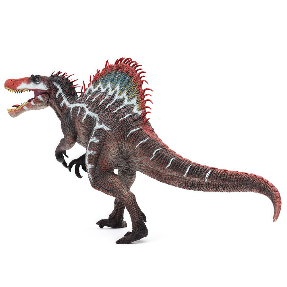 Gemini&Genius Spinosaurus long sail back detail evokes prehistoric scenery.