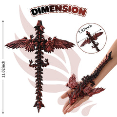 GemmiCho 11-inch dragon on a desk adds focal charm to space.