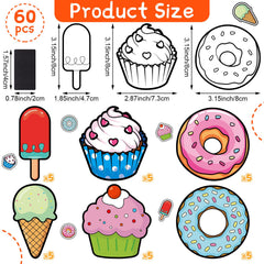 Gemscream donut magnet card stock ready to color for kids crafts