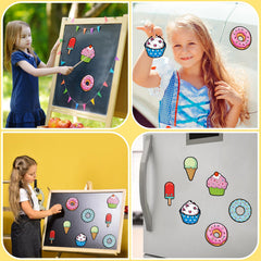 Gemscream fridge magnet craft kit shown for family-friendly activities