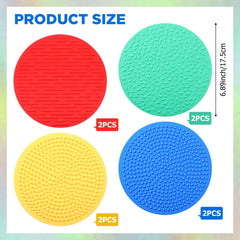 Gemscream red-texture mat showcases grip and calming sensory feedback.