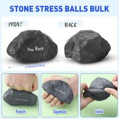 Gemscream stress ball with you rock print boosts motivation during tasks