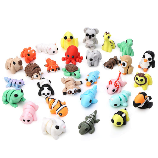 Gencokok 30pcs set close-up shows lifelike animals for display and play