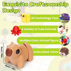 Gencokok eco-friendly PLA materials highlighted in 3D printed animals