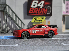 Generic 1:64 wheels include axles for easy installation on compatible diecast cars.