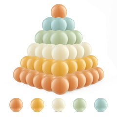 Generic Ball Pit Balls in orange and teal close-up for vibrant playtime and easy cleanup.