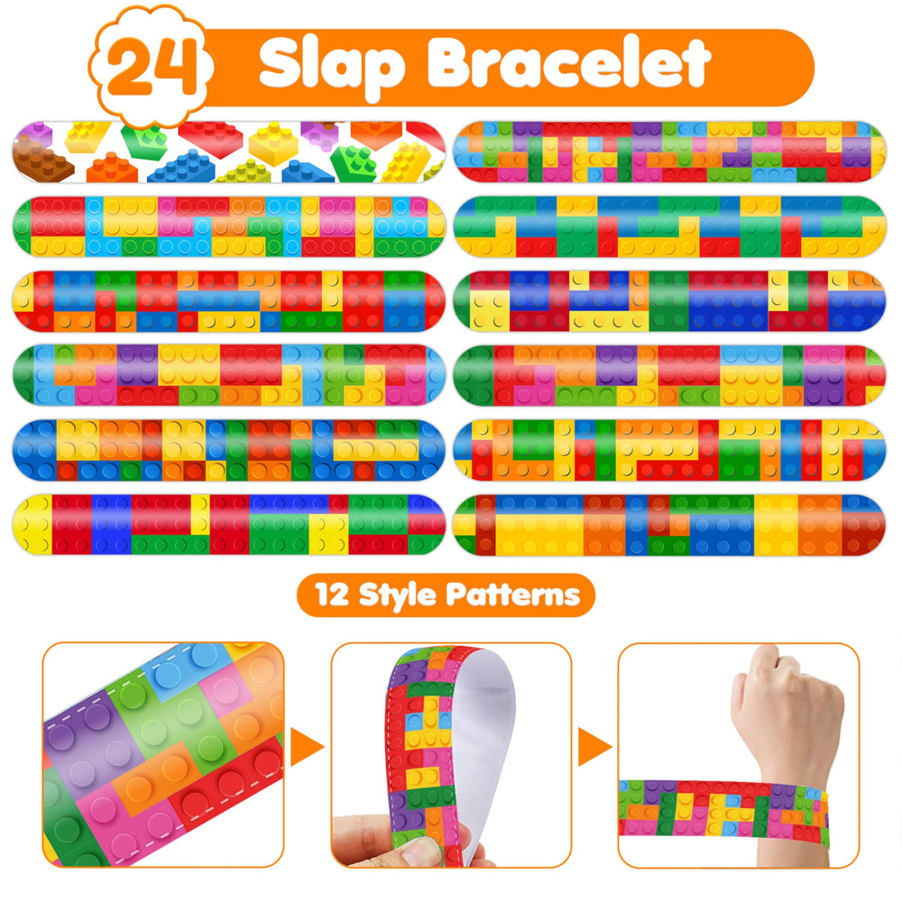 Generic Building Block Party Favors kids at play captures joyful party moments.