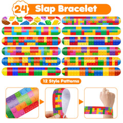 Generic Building Block Party Favors kids at play captures joyful party moments.