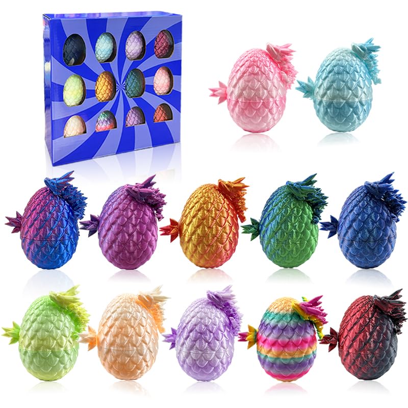 Generic Dragon Eggs collection display for desk decor and fantasy lovers