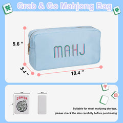 Generic Mahjong Bag highlighted as ultra-light and travel-ready for on-the-go games.