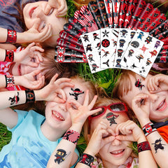 Generic Ninja kids party decoration bundle closeup demonstrates themed flair for celebrations.