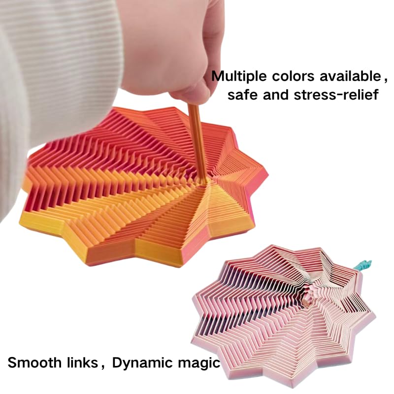 Generic stress-relief star fidget demonstrates transformable segments for varied play.