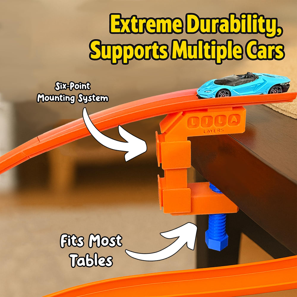 Generic Track Clamp set, packaging, value two-pack for bigger layouts.