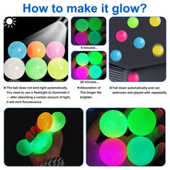 Generic wash-and-reuse sticky ball designed for easy cleaning after play