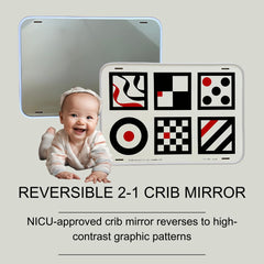 Genius Baby Toys high-contrast imagery side to capture infant attention