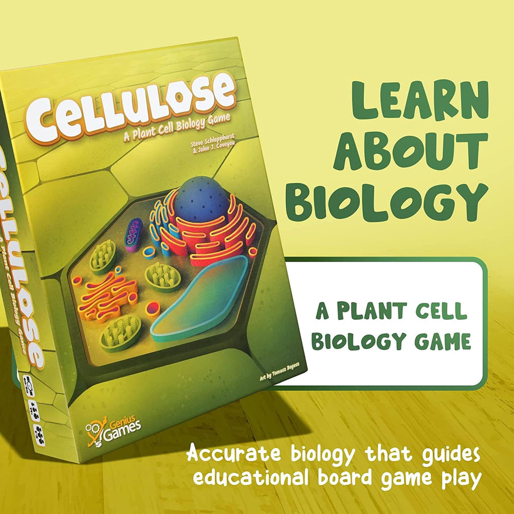 Genius Games Cellulose sunrise income token and resource track for strategic planning.