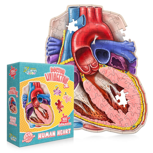 Genius Games heart floor puzzle for hands-on learning and exploration.