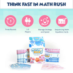 Genius Games Math Rush 2 strategic card use boosts retention.