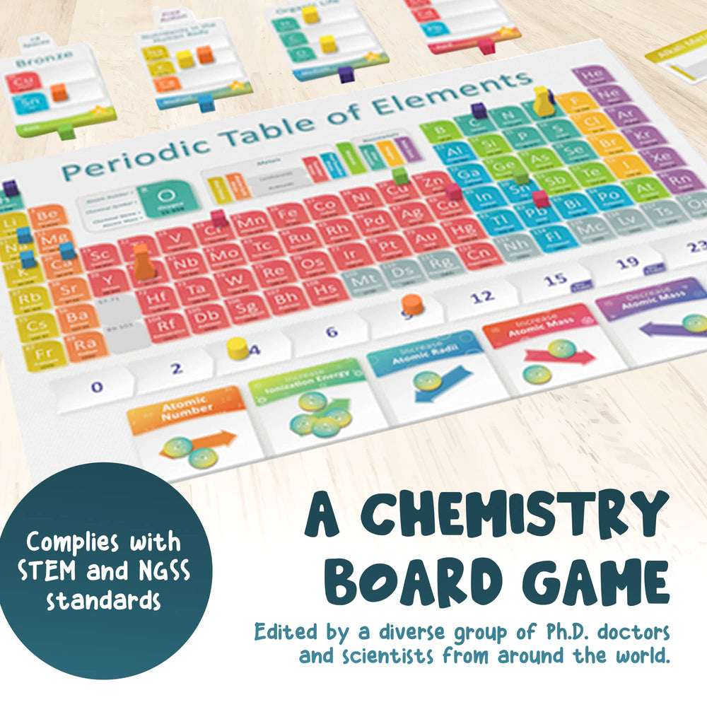 Genius Games Periodic competitive play challenges faster thinking and strategy.
