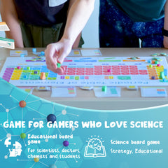 Genius Games Periodic store display case helps science enthusiasts discover.