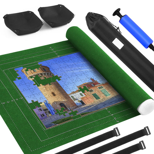Genovega Puzzle Mat Roll Up with rolled storage for easy transport