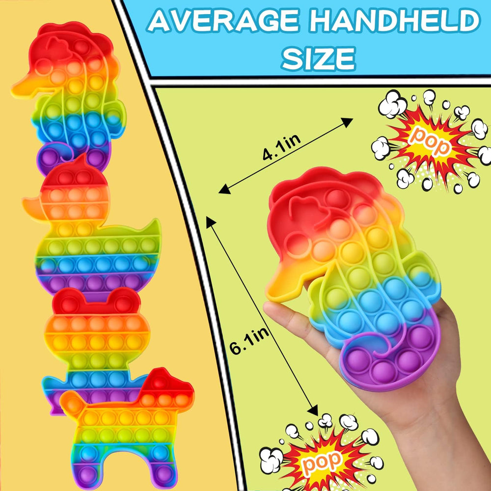 Genovega fidget toys animal designs close-up showing color and texture variety for kids
