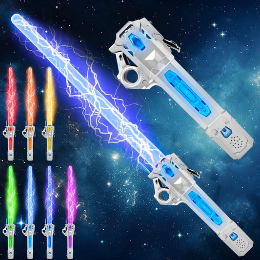Genqiang light up sword with retractable blade for action-packed play and pretend battles.
