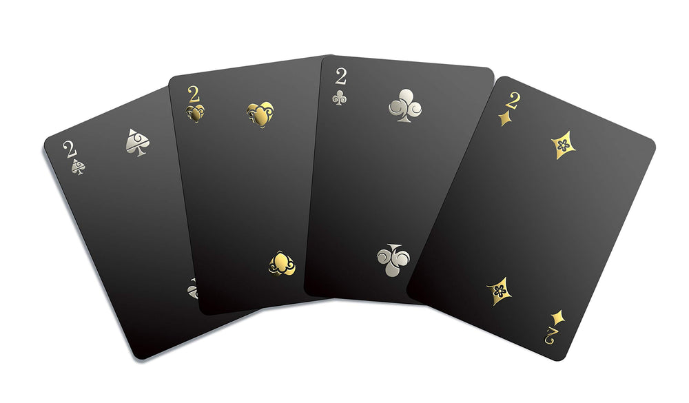 Gent Supply Co black waterproof playing cards maintain playability on the go.