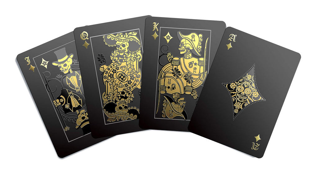 Gent Supply Co Day of the Dead cards back lacework design adds elegant flair.
