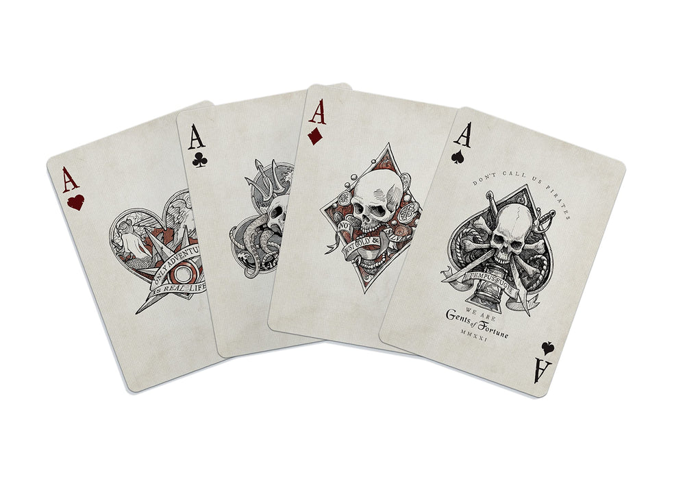 GENT SUPPLY CO. Gents of Fortune custom pips offer distinctive card aesthetics
