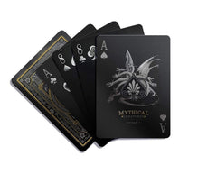 GENT SUPPLY CO Mythical Creatures Playing Cards gold-foil box, elegant packaging elevates gift appeal.