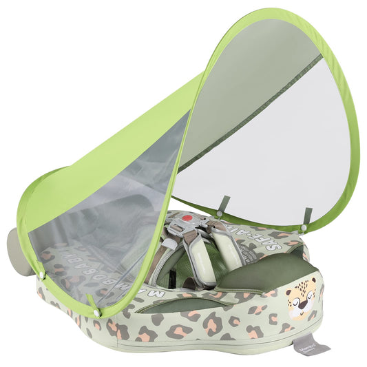 GENTEACO Mambobaby float with canopy shields sun while keeping baby visible