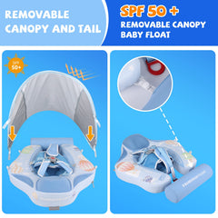 GENTEACO Mambobaby pearl-foam liner provides buoyant support without inflation.