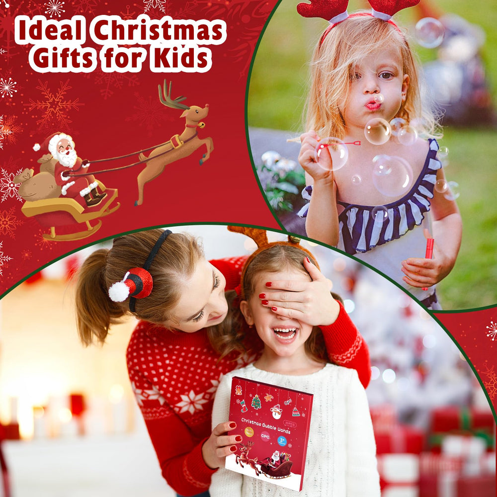 Genuvi Christmas bubble wands add festive fun to parties and gatherings
