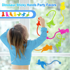Genuvi Dinosaur Sticky Hands fidget toys, bright colors that entertain kids during events and rewards.