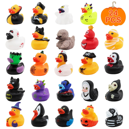 Genuvi Halloween ducks 24-pack for jeep ducking and party favors