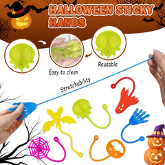 Genuvi Halloween sticky hands ghost shape perfect party favor activity.