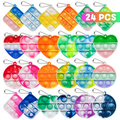 Genuvi pop fidget toy 24-pack for classroom prizes and party favors.