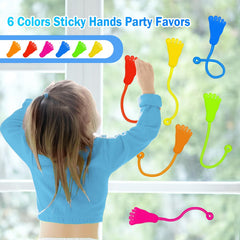 Genuvi Sticky Hands packaging bulk image highlights easy party favors organization.