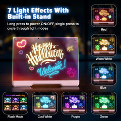 Geokay doodle glow board surface with durable acrylic