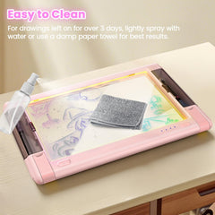 Geokay board glows softly as room decor when not in use.