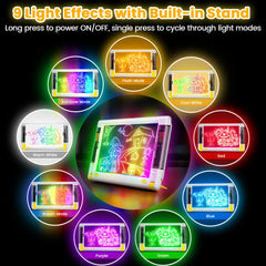 Geokay magnetic pen storage keeps markers organized during play.