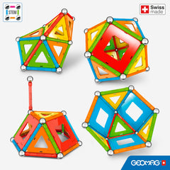 Geomag Confetti steel spheres form a durable base for creative constructions.