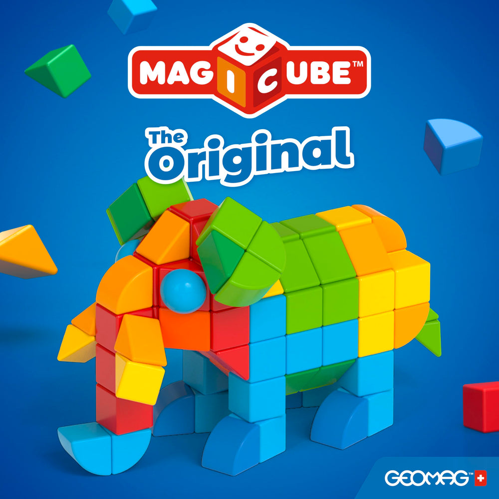 Geomag Magicube creations spark storytelling and problem solving.