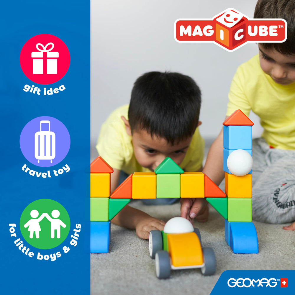 Geomag MagiCube recycled-plastic cubes showcase sustainable play with durable construction
