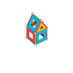 Geomag Supercolor storage boxes keep pieces organized and travel-ready.
