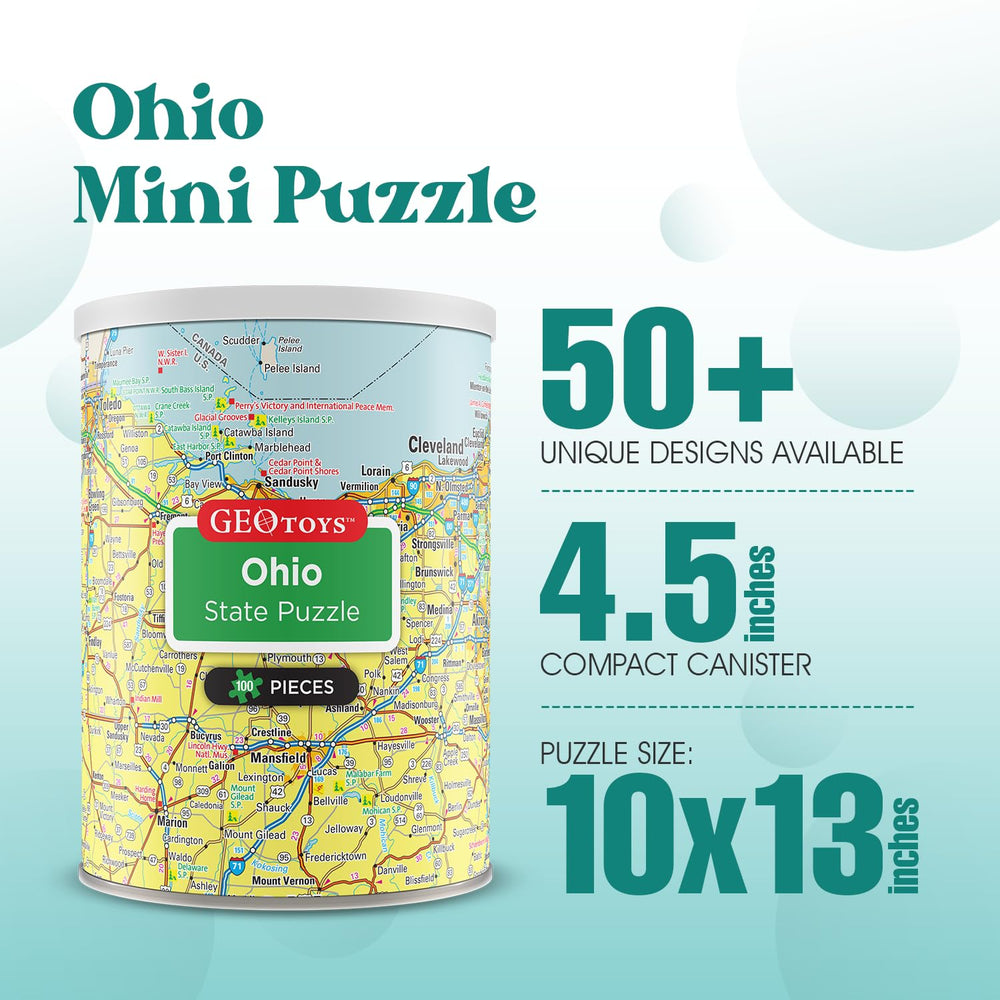 Geotoys Ohio mini can travel pack supports on-the-go learning